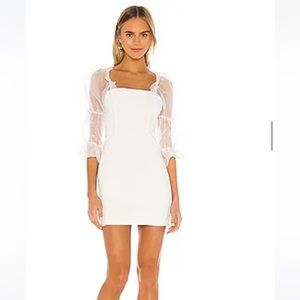 Amanda Uprichard Tia Dress in Ivory